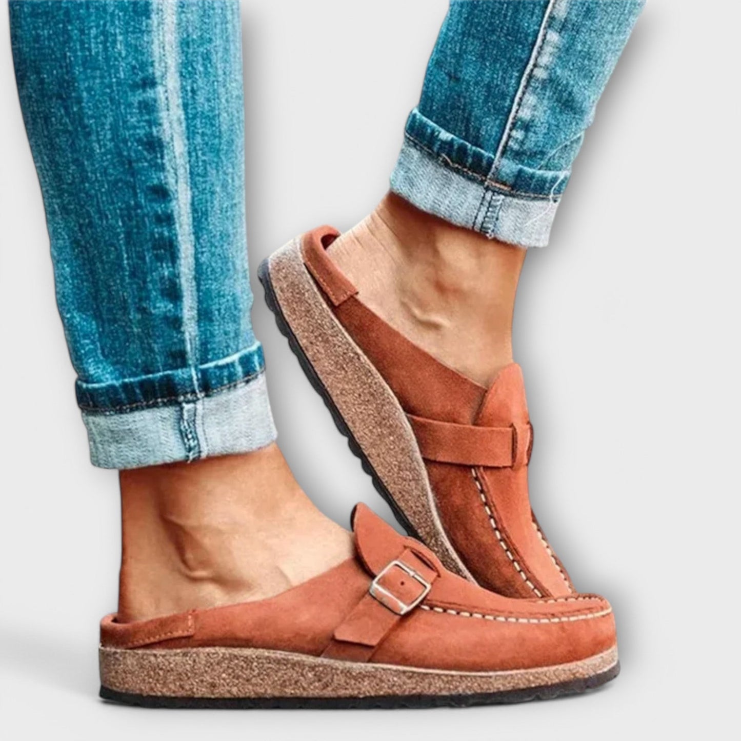Evon™ – Retro mokkanahkasandaalit naisille