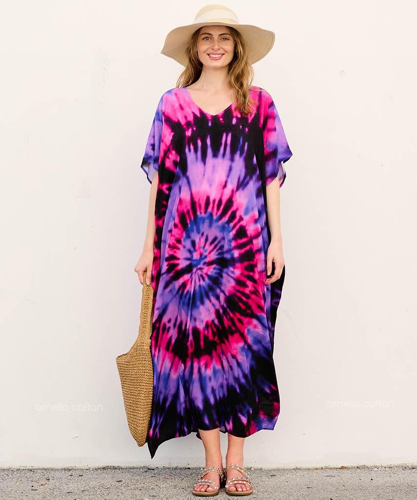 Lucille™ – Solmuvärjätty oversize-maksimekko
