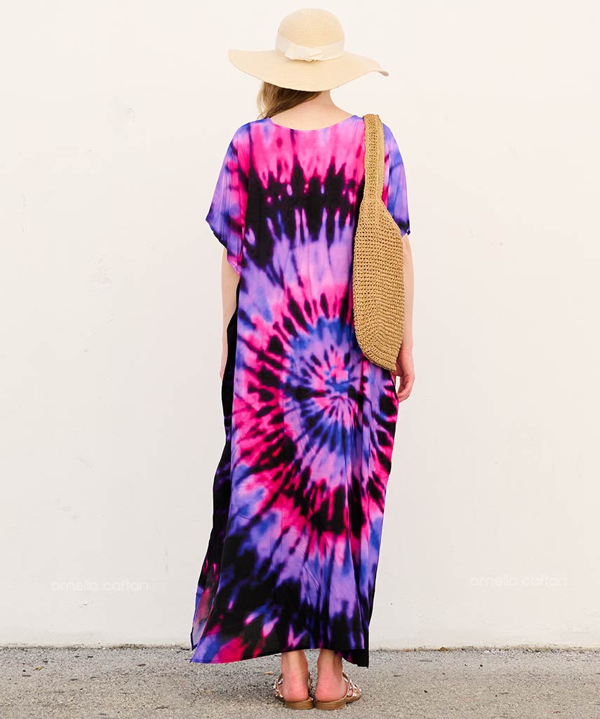 Lucille™ – Solmuvärjätty oversize-maksimekko