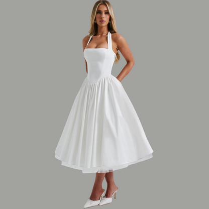 Iris™ - Klassinen halterityylinen cocktail-mekko