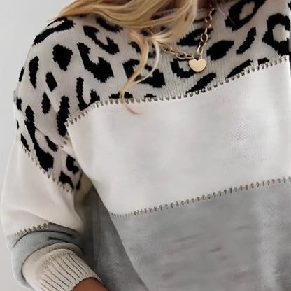 Charlene™ – Leopardikuvioinen neulepaita