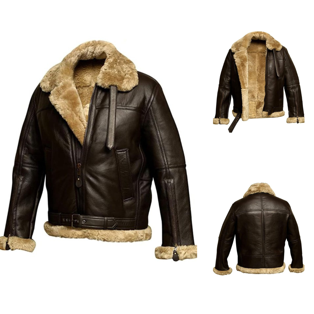 Graham™ – Talvinen fleece nahkatakki