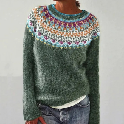 Jessica™ – Vintage-neulottu villapaita