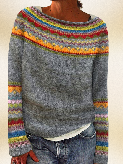 Jessica™ – Vintage-neulottu villapaita