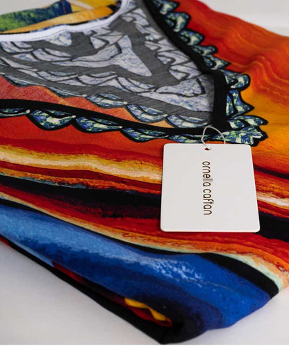 Marceline™ – Taiteellinen abstrakti laskeutuva mekko