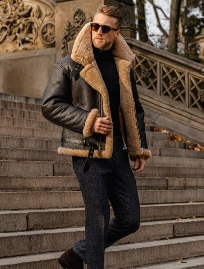 Graham™ – Talvinen fleece nahkatakki