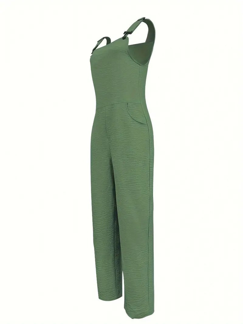 Dina™ - Leveälahkeinen jumpsuit naisille
